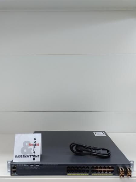 Cisco WS-C2960X-24PS-L GigE PoE, inkl. 4 x 1G SFP GLC-T